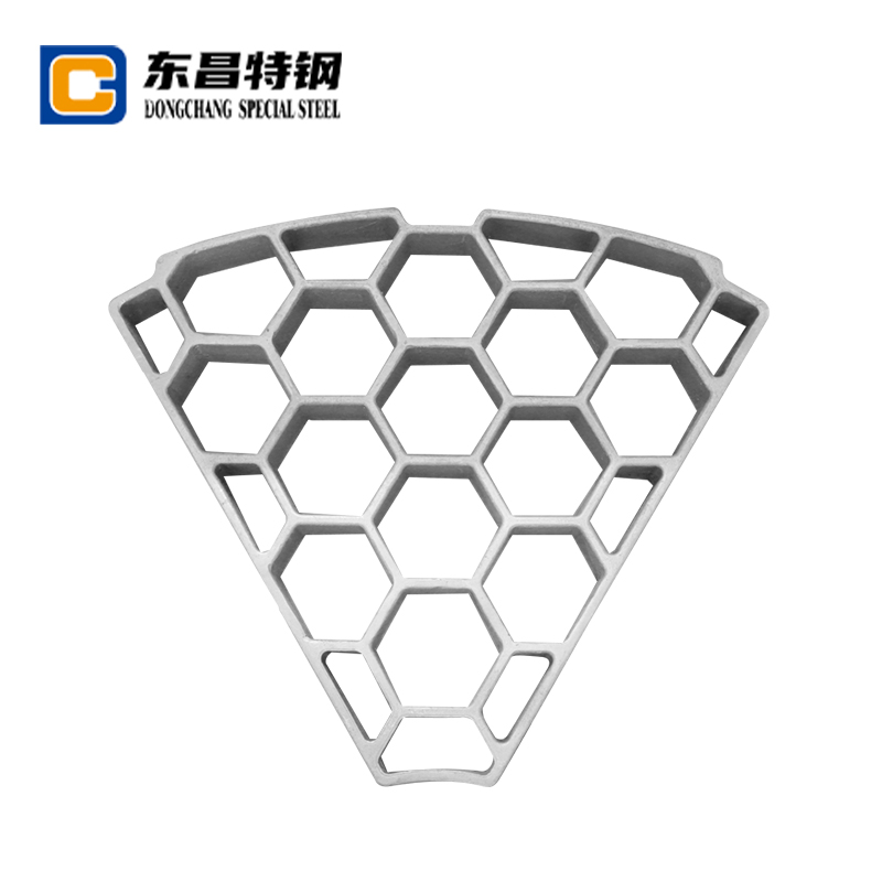 ফ্যান আকৃতির মৌচাক গর্ত উপাদান ট্রে Castings